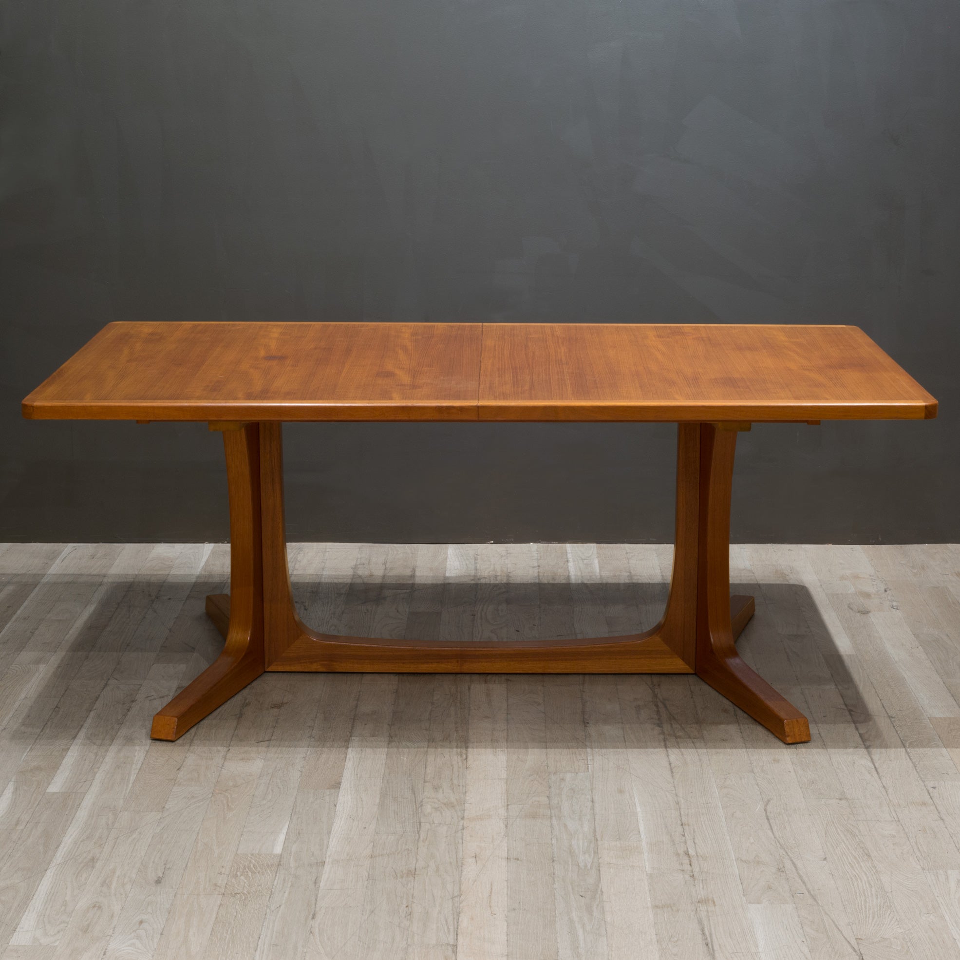 Midcentury Expandable Gudme Mobelfabrik Gudme Solid Teak Dining Table