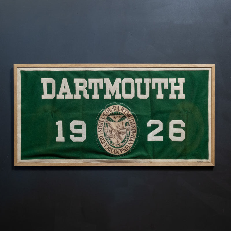 Framed Dartmouth College Banner c.1926