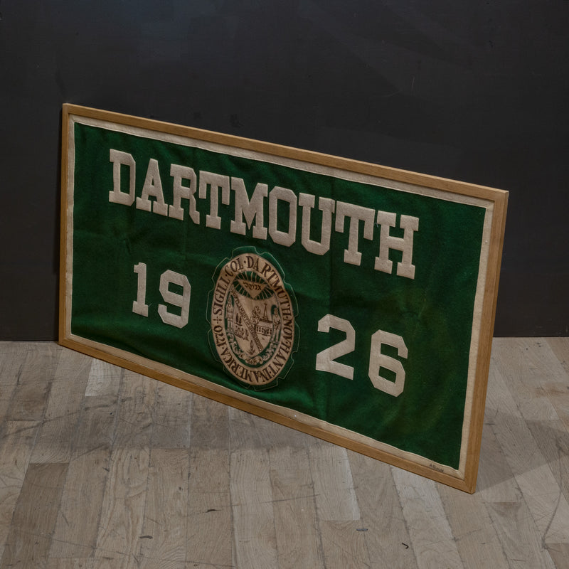 Framed Dartmouth College Banner c.1926