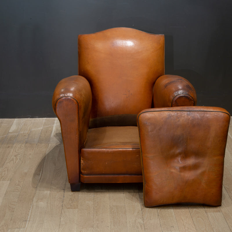 Early 20th c. French Mustache Club Chair c.1940