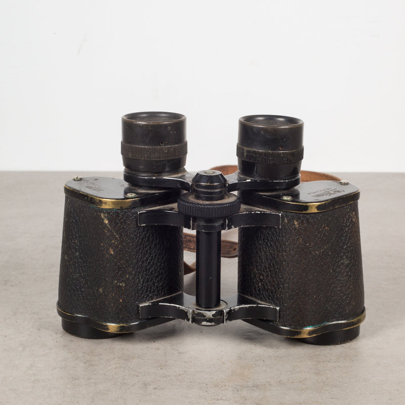 WWll German Military Binoculars and Leather Case c.1940