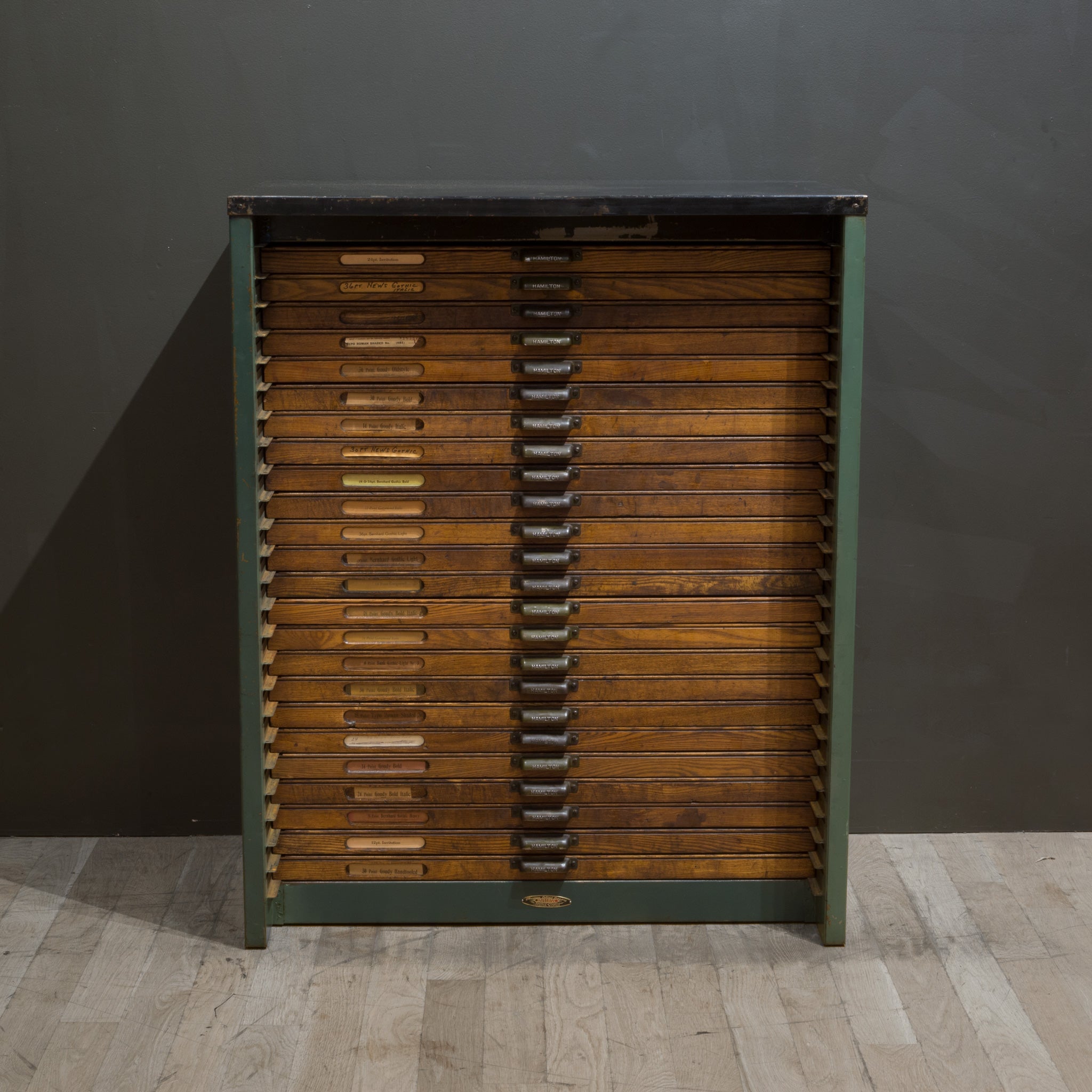 Antique Industrial Typesetter's 24 Drawer Cabinet c.1920-1930| S16 Home