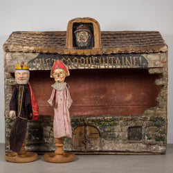 Hand Made French Puppet Theater c.1940