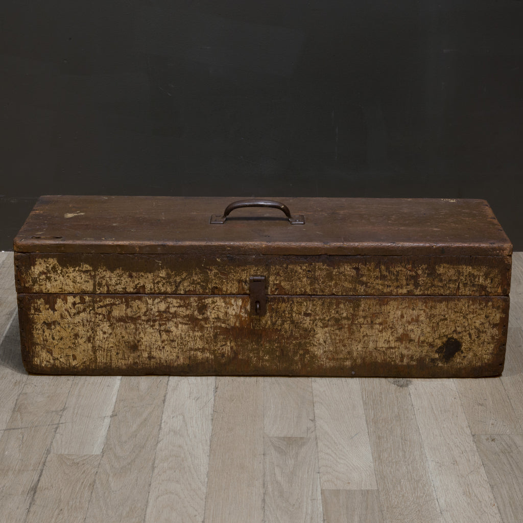 Vintage French Hand Made Wooden Wood Craft Tool Portable Carry Carrying Case  Box Carry Stand Display Toolbox Circa 1940-50's / EVE De France 