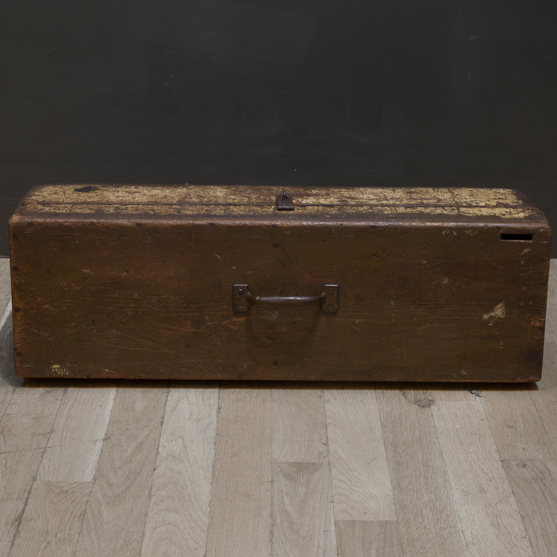Large Handmade Wooden Tool Box c.1940