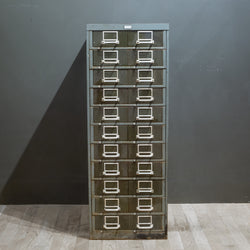 Industrial Steel Double File Cabinet c.1940
