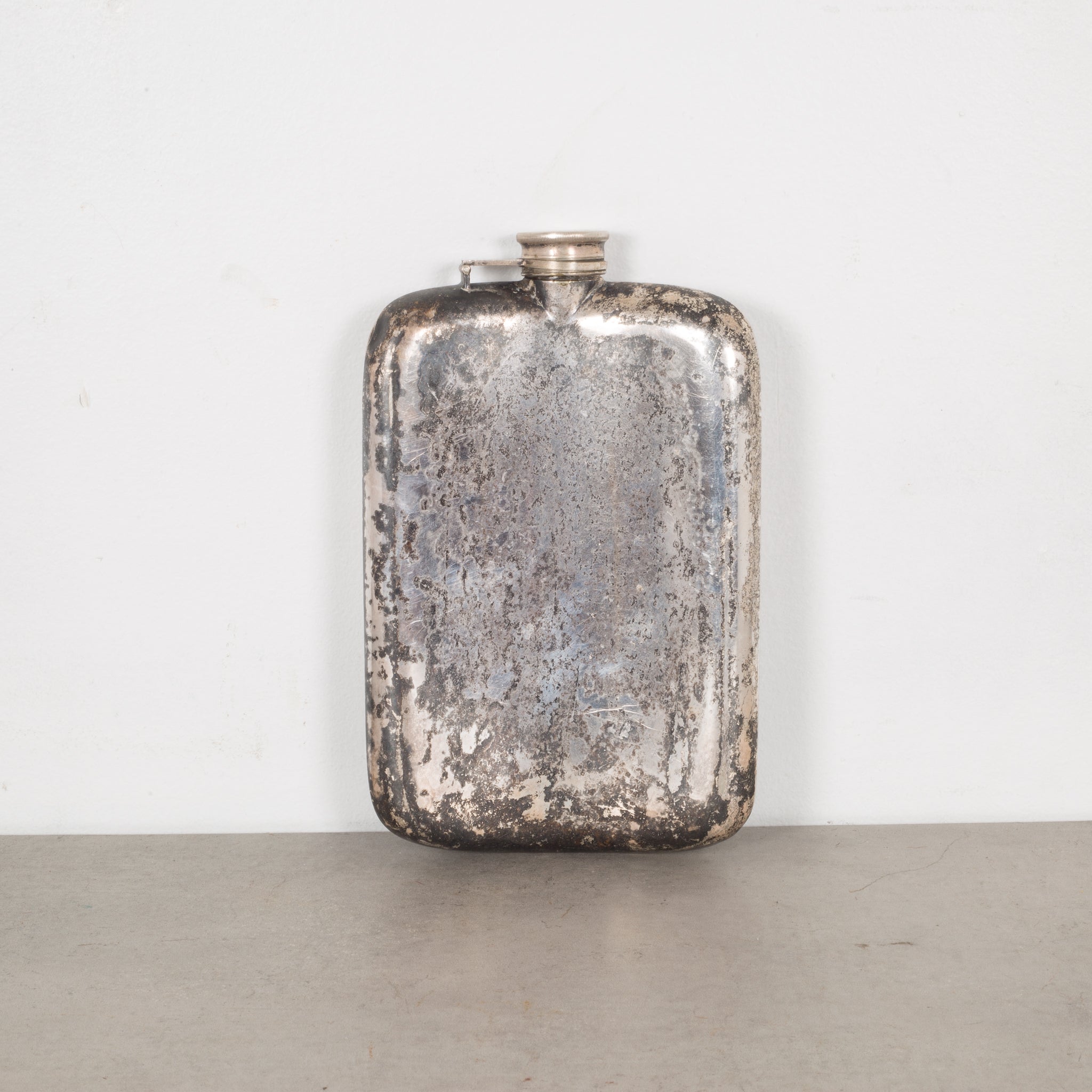 Antique Pewter Flask c.1920 | S16 Home