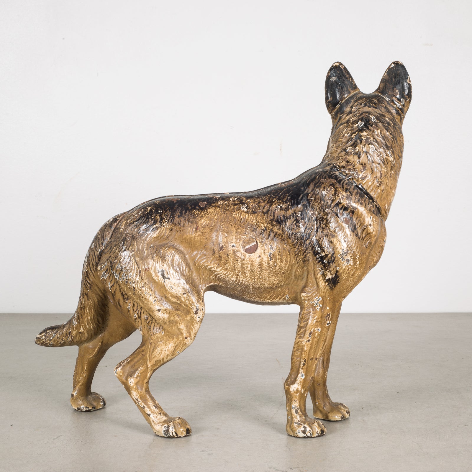 Cast Iron German Shepherd Doorstop by Hubley c.1910 1940 S16 Home