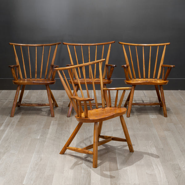 Hand Crafted Primitive Stick Arm Chairs c.1930