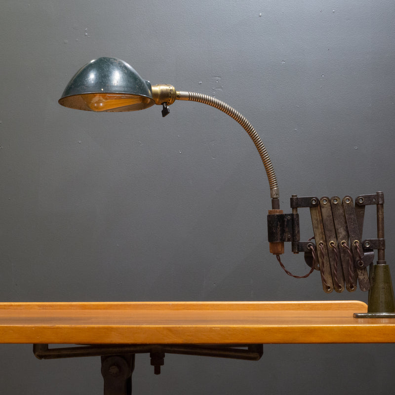 Industrial Scissor Task Lamp c.1930