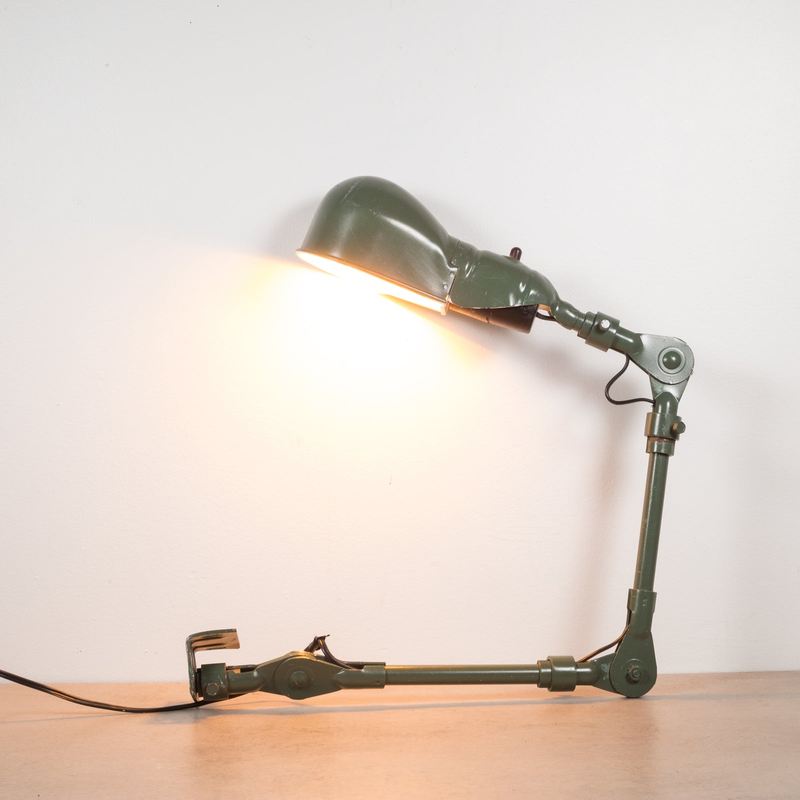 Industrial Factory Fostoria Articulating Task Lamp c.1930 | S16 Home