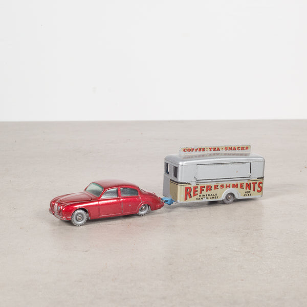 Die Cast Jaguar and Canteen c.1950 Made in England