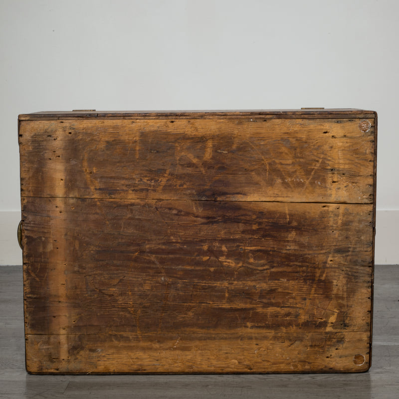 Mahogany and Brass Silverware Chest from Pennsylvania c.1868
