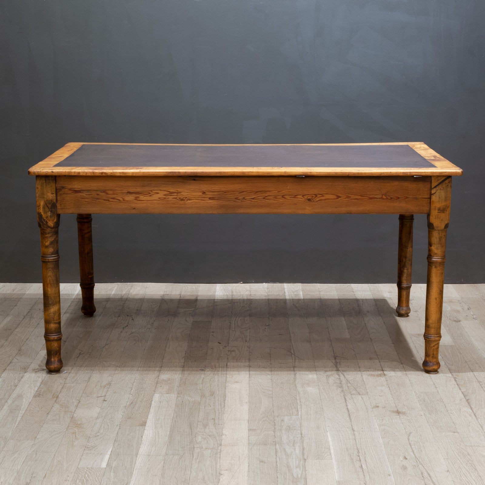 20-30's Pine Desk Table イギリス アンティークデスク Early 20th c. English Three Drawer Desk c.1930-1950 | S16 Home