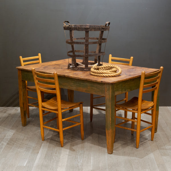 Mid 19th/Early 20th C. Primitive Farmhouse Table, c.1850-1920