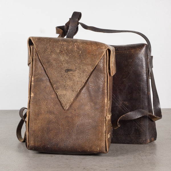 Handmade Leather Mexican Carrying Case c.1900-1940