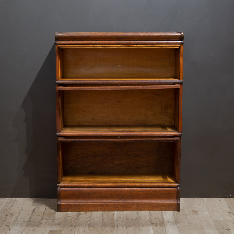 Antique Macey Furniture 3 Stack Lawyer's Bookcase c.1910