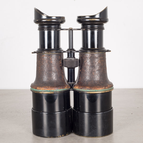 Expandable Leather Wrapped Maritime Binoculars by Iris Paris c.1880