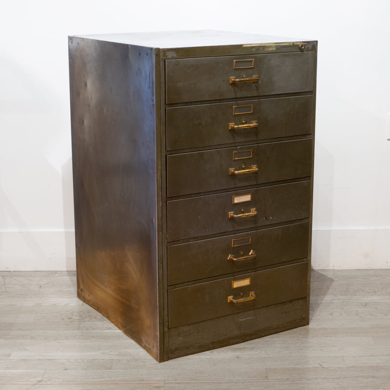 Metal Six Drawer File Cabinet c.1940