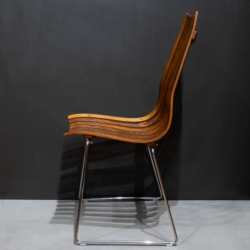Mid-century Hans Brattrud for Hove Mobler "Scandia" Rosewood Dining Chairs c.1950