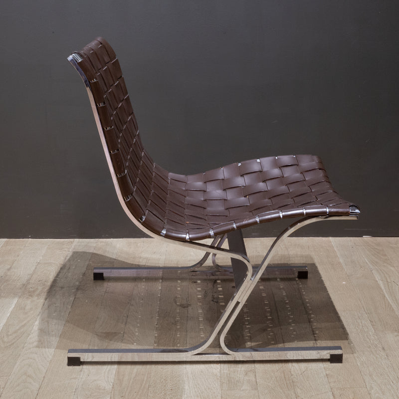 Mid-century Ross Littell for ICF de Padova Luar Leather Lounge Chair c.1960