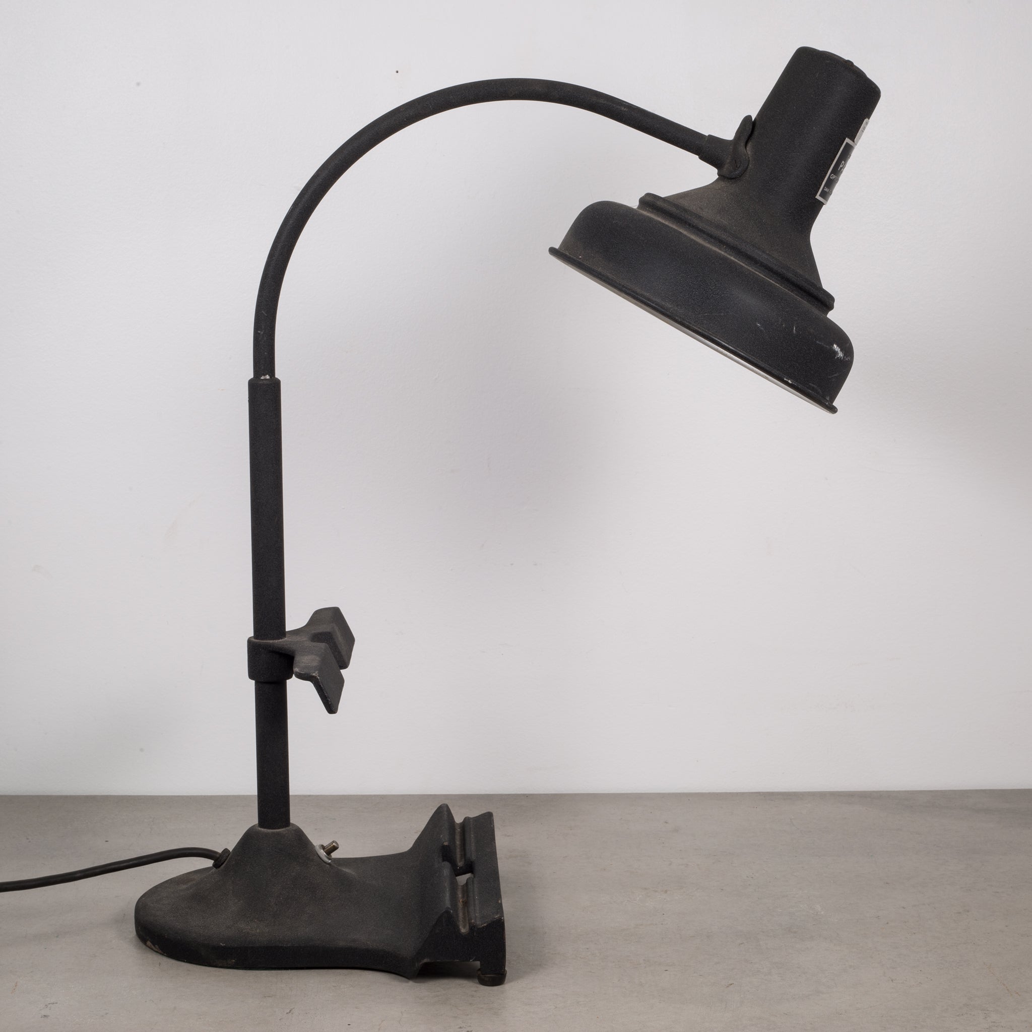 Cast Iron Goose Neck Laboratory Task Lamp c.1950 | S16 Home
