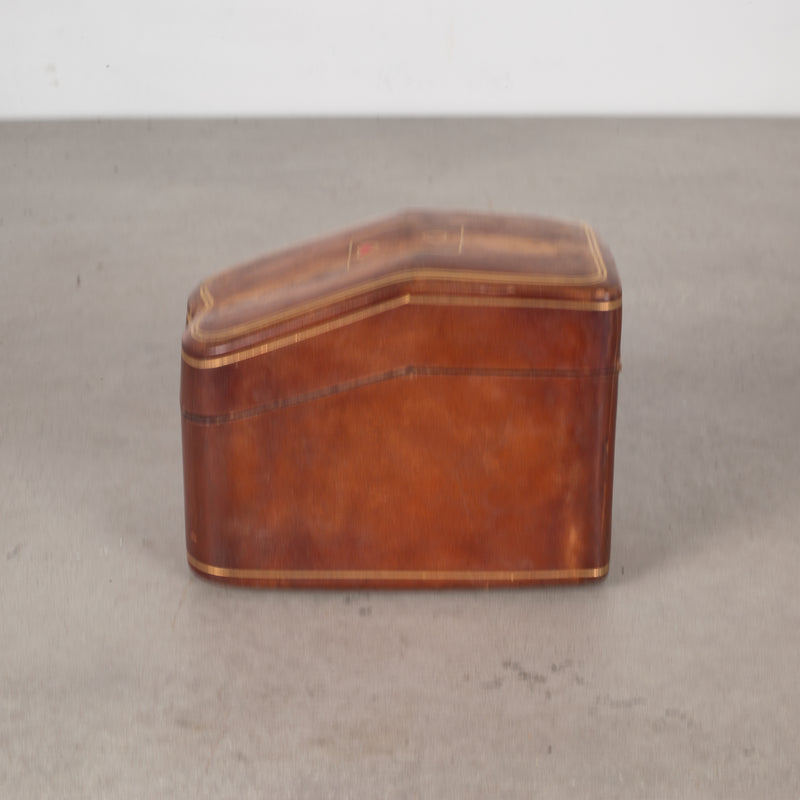 Mid-century Italian All Leather Playing Card Holder c.1960