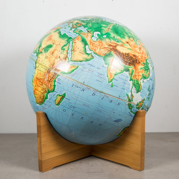 Mid-century Globe on Maple Base c.1960