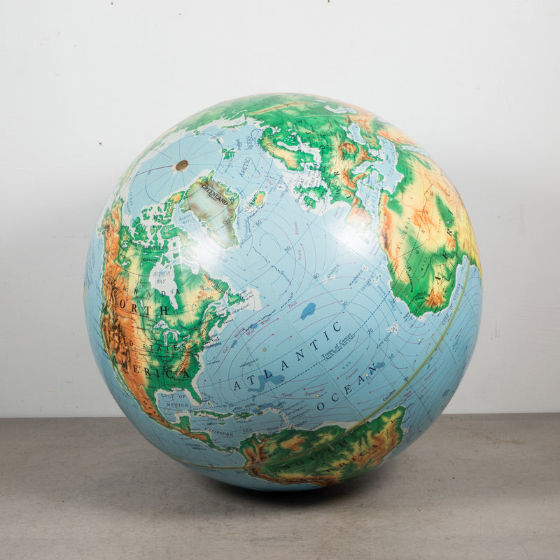 Mid-century Globe on Maple Base c.1960