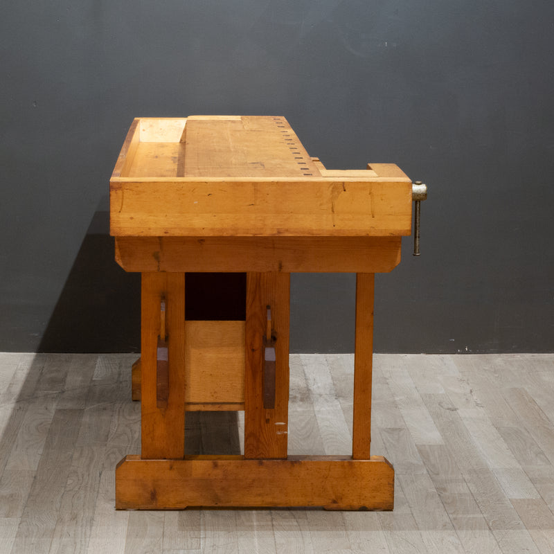 Mid-century Maple Carpenter's Workbench c.1960