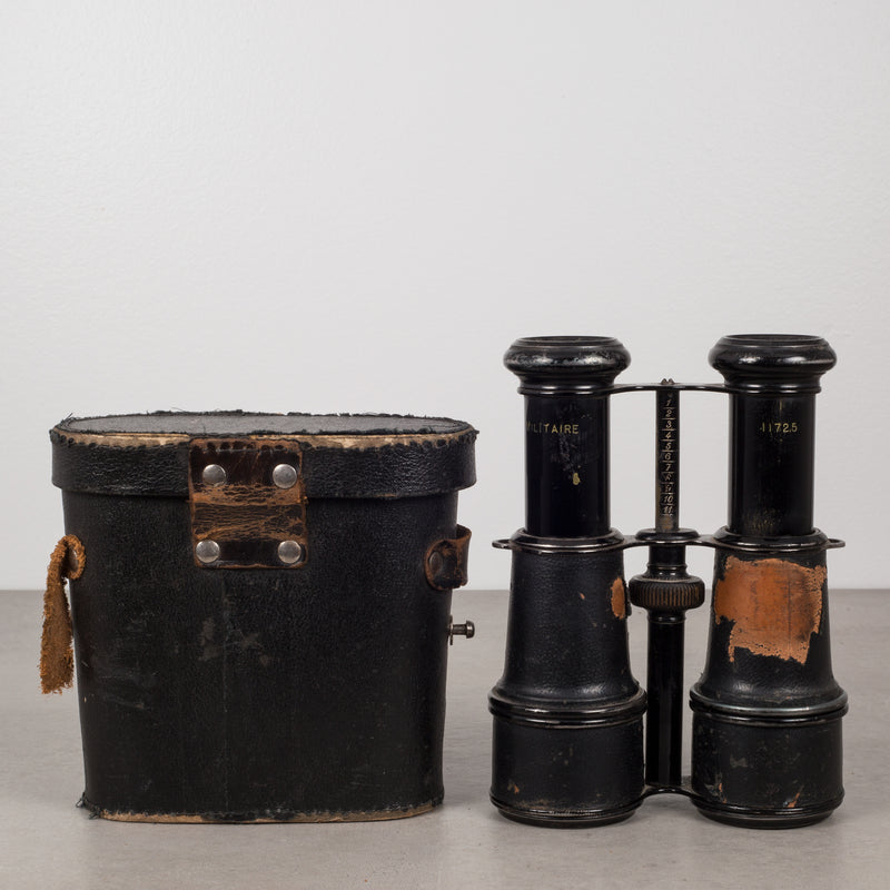French Military Galilean Binoculars by Gieure c.1880