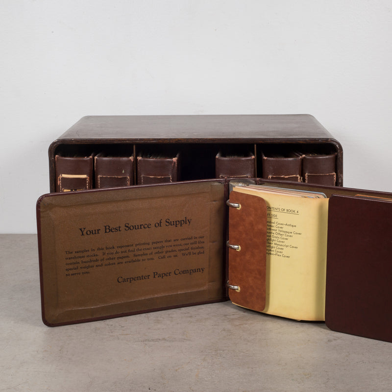 Paper Swatch Sample Books and Case c.1940