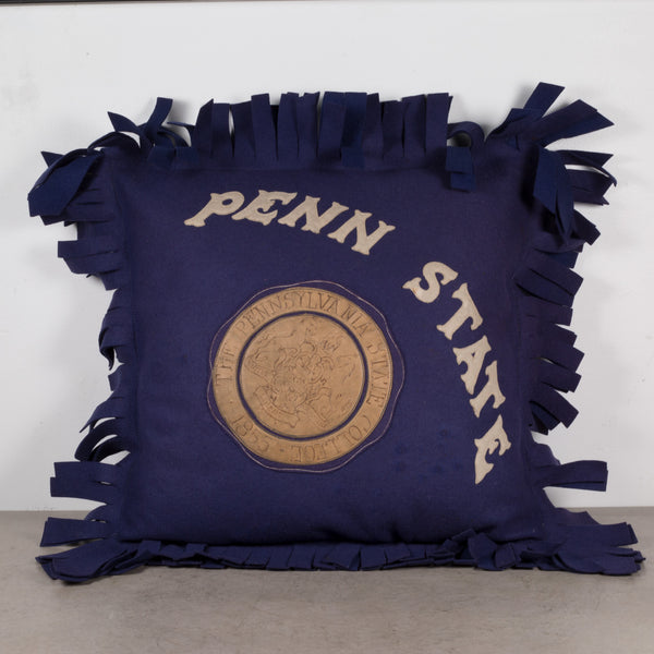 Vintage Penn State College Pillow c.1940