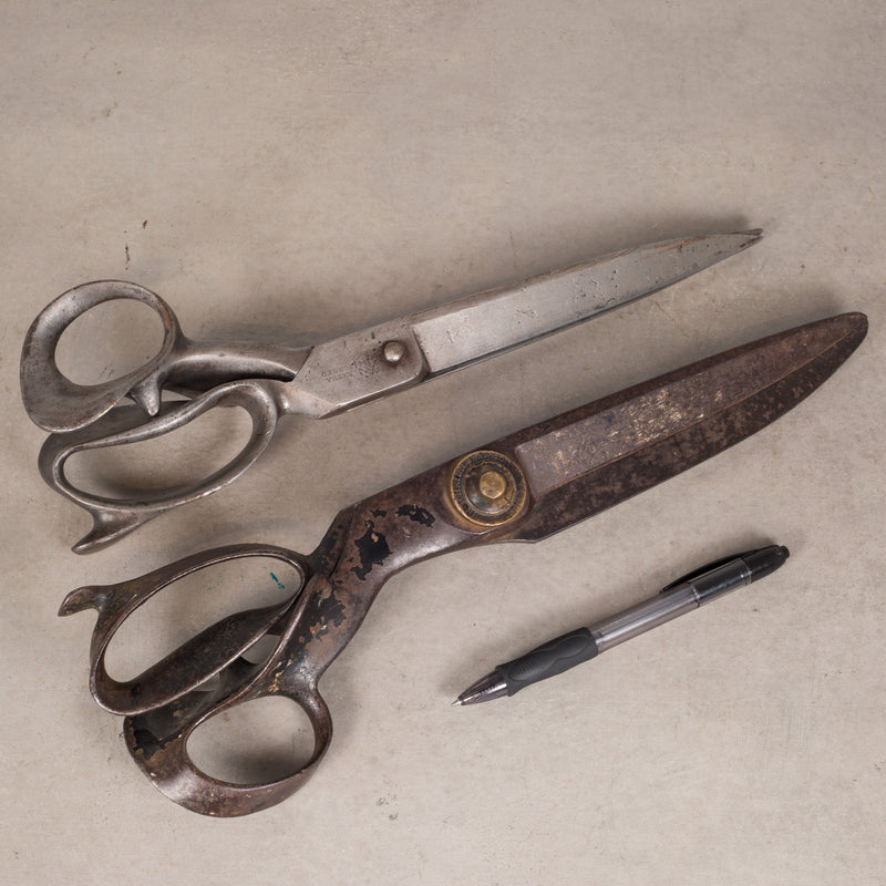 Large Antique Cast Iron Upholstery Shears c.1920