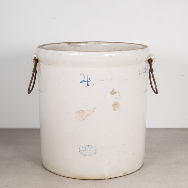 Ceramic 4 Gallon Crock by Red Wing Union Stoneware Company c.1915