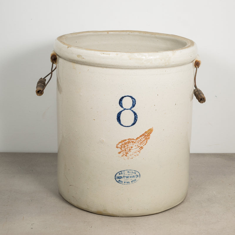 væv fuzzy skridtlængde Ceramic 8 Gallon Crock by Red Wing Union Stoneware Company c.1915 – S16 Home