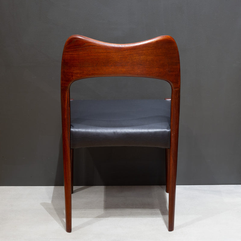 Mid-century Arne Hovmand-Olsen Rosewood and Leather Dining Chairs c.1960