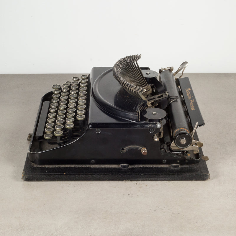 Antique Monarch Pioneer Typewriter with Folding Keys c.1932