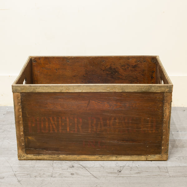 Wood and Metal Bakery Crate c.1940