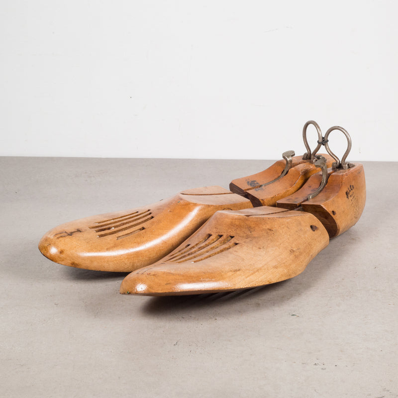 Pairs of Antique Wooden Shoe Forms with Handles c.1920-6 Pairs Available