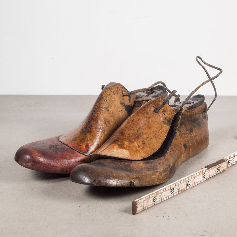 Antique Wood and Leather Shoe Last c.1920