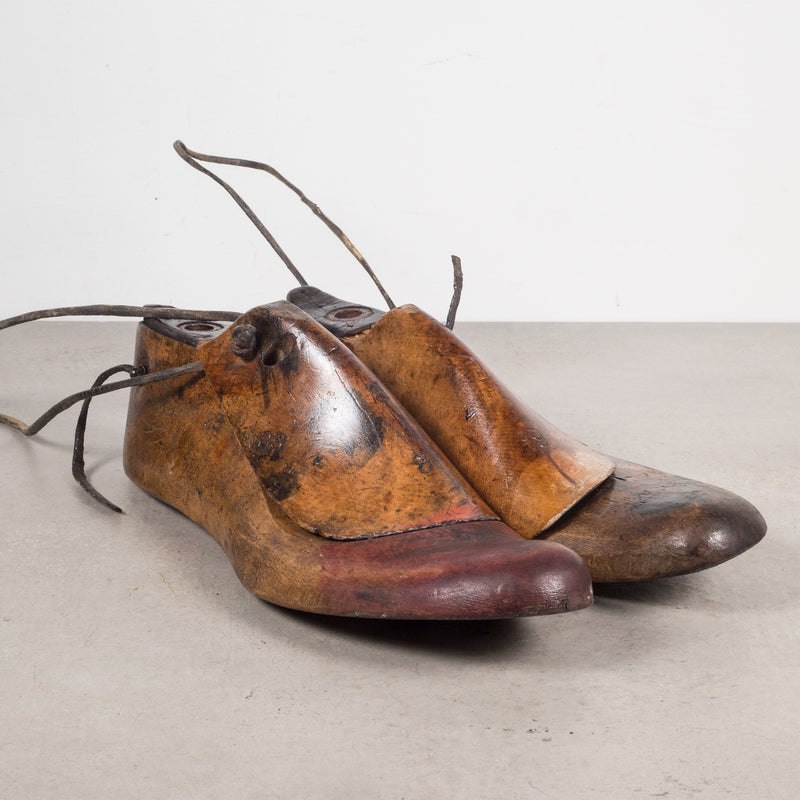 Antique Wood and Leather Shoe Last c.1920