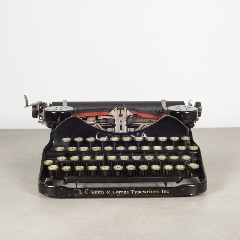 Antique Art Deco Corona 4 Portable Typewriter c.1925