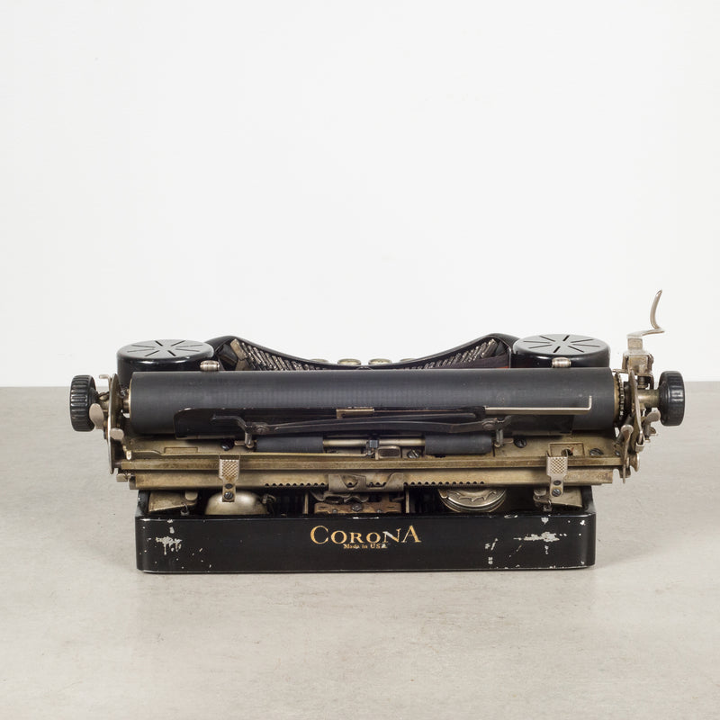 Antique Art Deco Corona 4 Portable Typewriter c.1925
