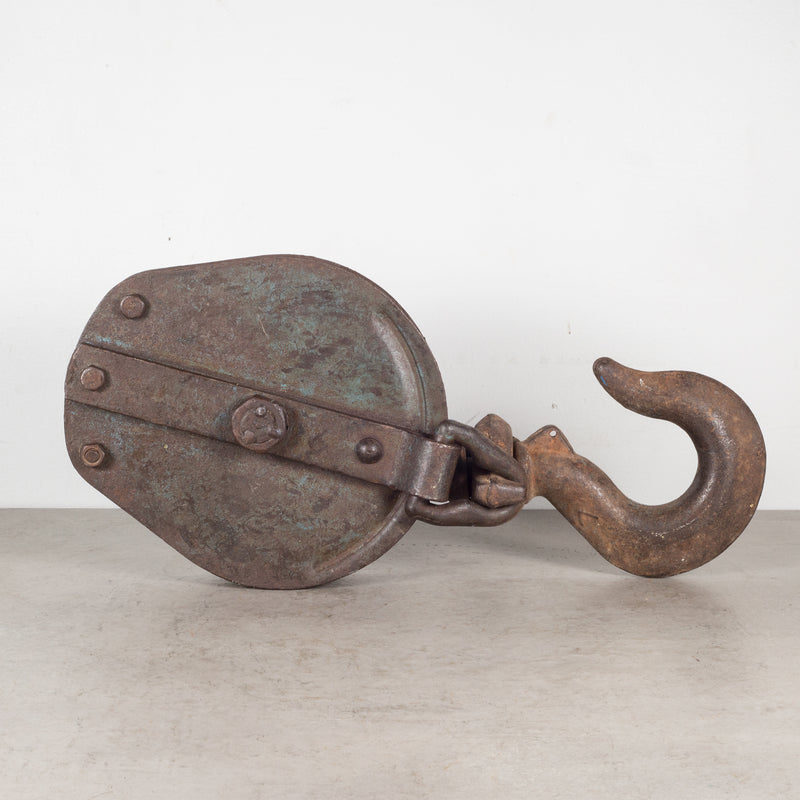 Antique Large Steel Pulley c.1900-1930