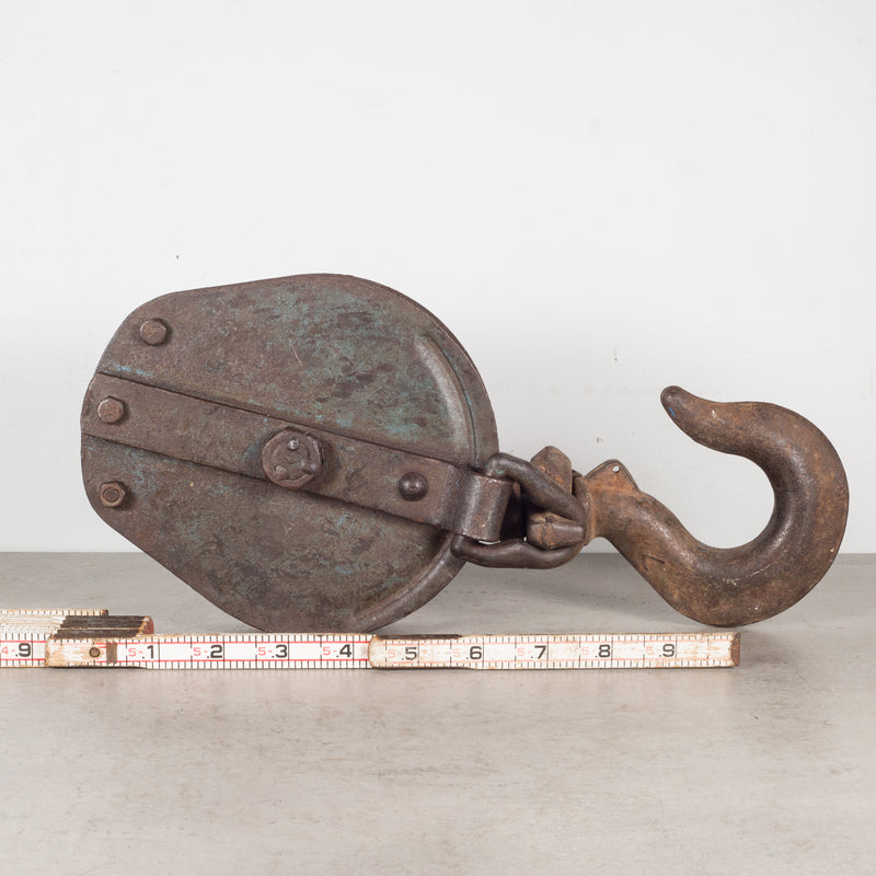 Antique Large Steel Pulley c.1900-1930