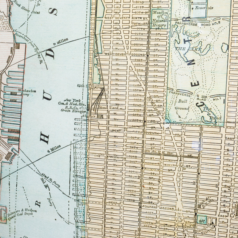 Monumental Timothy Oulton Artline Framed New York City Map