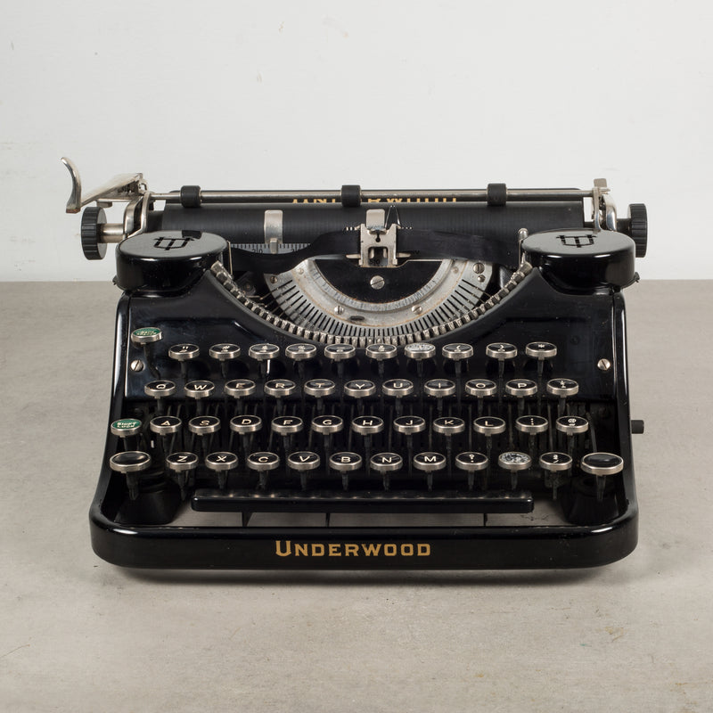 Antique Underwood Universal Portable Four Bank Typewriter c.1935