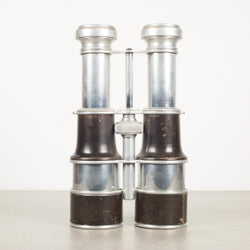 Early 20th c. Aluminum Expandable French Field Binoculars with Compass c.1940