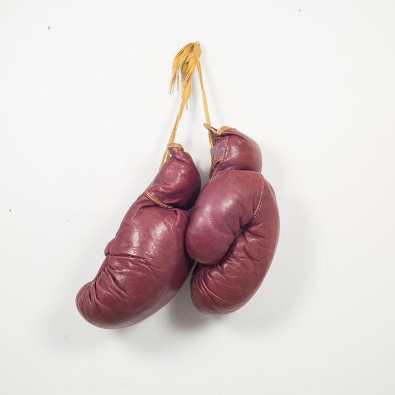 KD Philadelphia Leather Boxing Gloves c. 1950